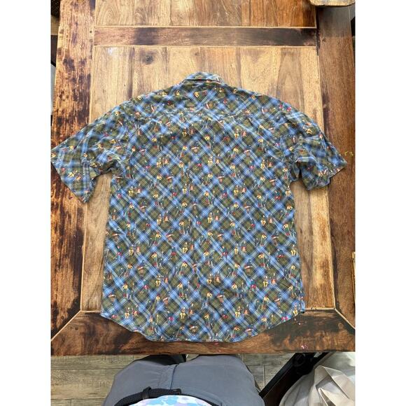 Vintage Tango Men's Button Up Short Sleeve Golf Shirt Size Large - Picture 4 of 6